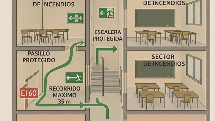 Normativa CTE para colegios: exigencias de resistencia al fuego