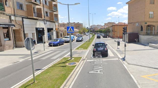 Incendio en Tudela: uso de extintores