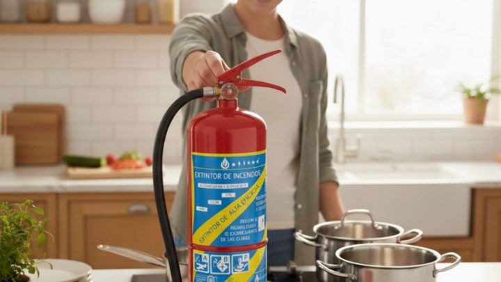 Qué extintor es mejor para cocina doméstica: Guía técnica y práctica para elegir el equipo de protección contra incendios ideal.