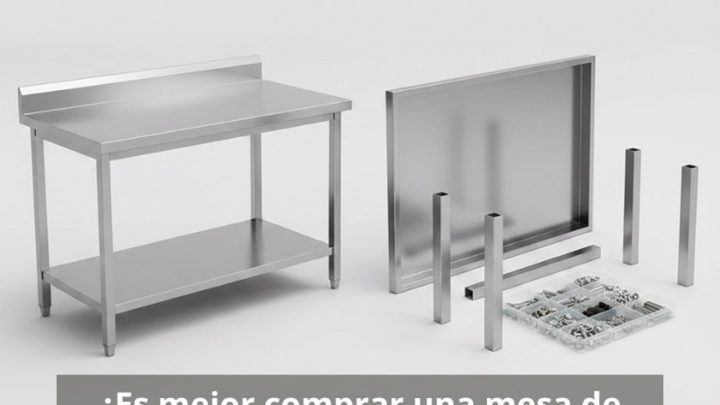 ¿Es mejor comprar una mesa de acero inoxidable montada o desmontada para un bar? La elección estratégica del mobiliario profesional.