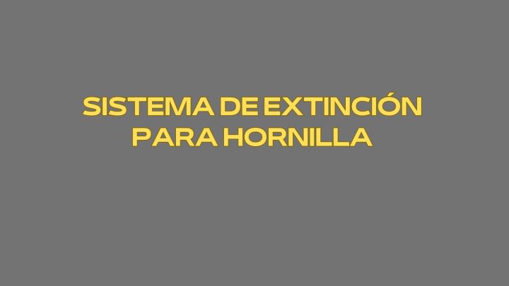 Sistema de extinción para hornilla. Seguridad técnica avanzada para cocinas profesionales de alto rendimiento.
