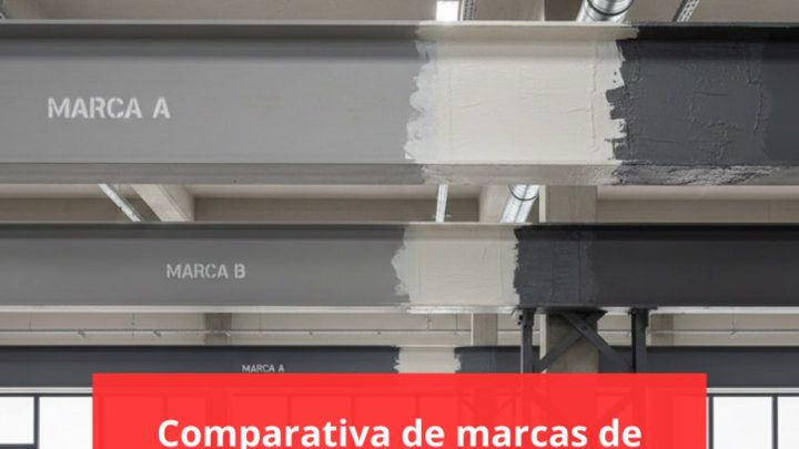 Comparativa de marcas de pinturas intumescentes. Análisis técnico actualizado para protección pasiva contra incendios.